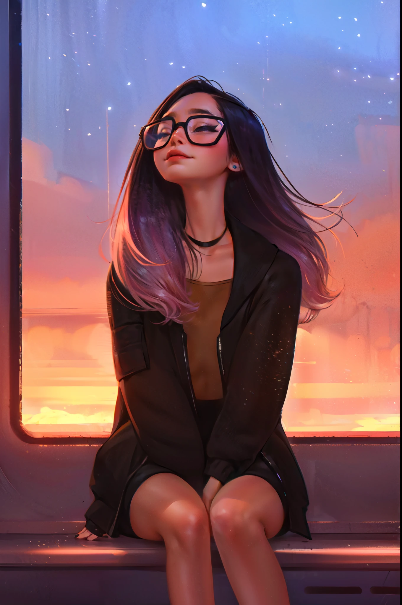 Highest quality,The perfect masterpiece,Perfect artwork,8K,Delicate face,(hakuhatsu:1.3), pearl illusion,Cyberpunk,fashion trend,3s material,high-definition,detail representation,c4d,3D,octane rendering,ray tracing,complex details,animated lighting,OCrenderer,8k,
