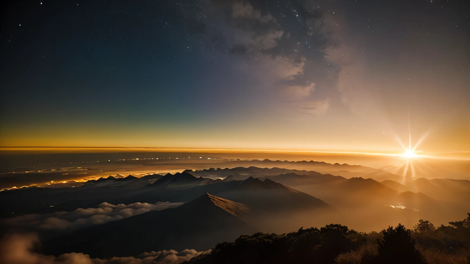 mesosfera, a view of the sun setting over the horizon dawn atmosphere, space photography, space atmosphere,  radiant atmosphere, atmosphere, sunrise atmospheric phenomena, sunset atmosphere, lynchian atmosphere, omnious atmosphere,nat geo, noctilucent, orange and blue sky