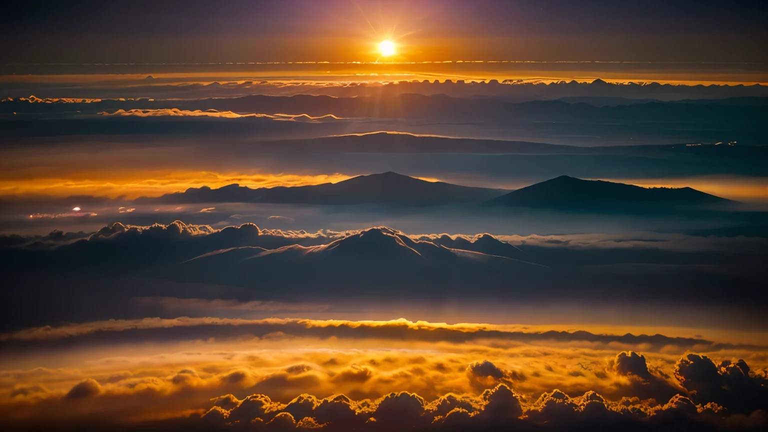 in dominate purple colour, mesosphere, horizon, a view of the sun setting over the horizon dawn atmosphere, space photography, space atmosphere, radiant atmosphere, atmosphere, sunrise atmospheric phenomena, sunset atmosphere, lynchian atmosphere, omnious atmosphere,nat geo, noctilucent, orange and blue sky, colous brillance, hdr, 4k