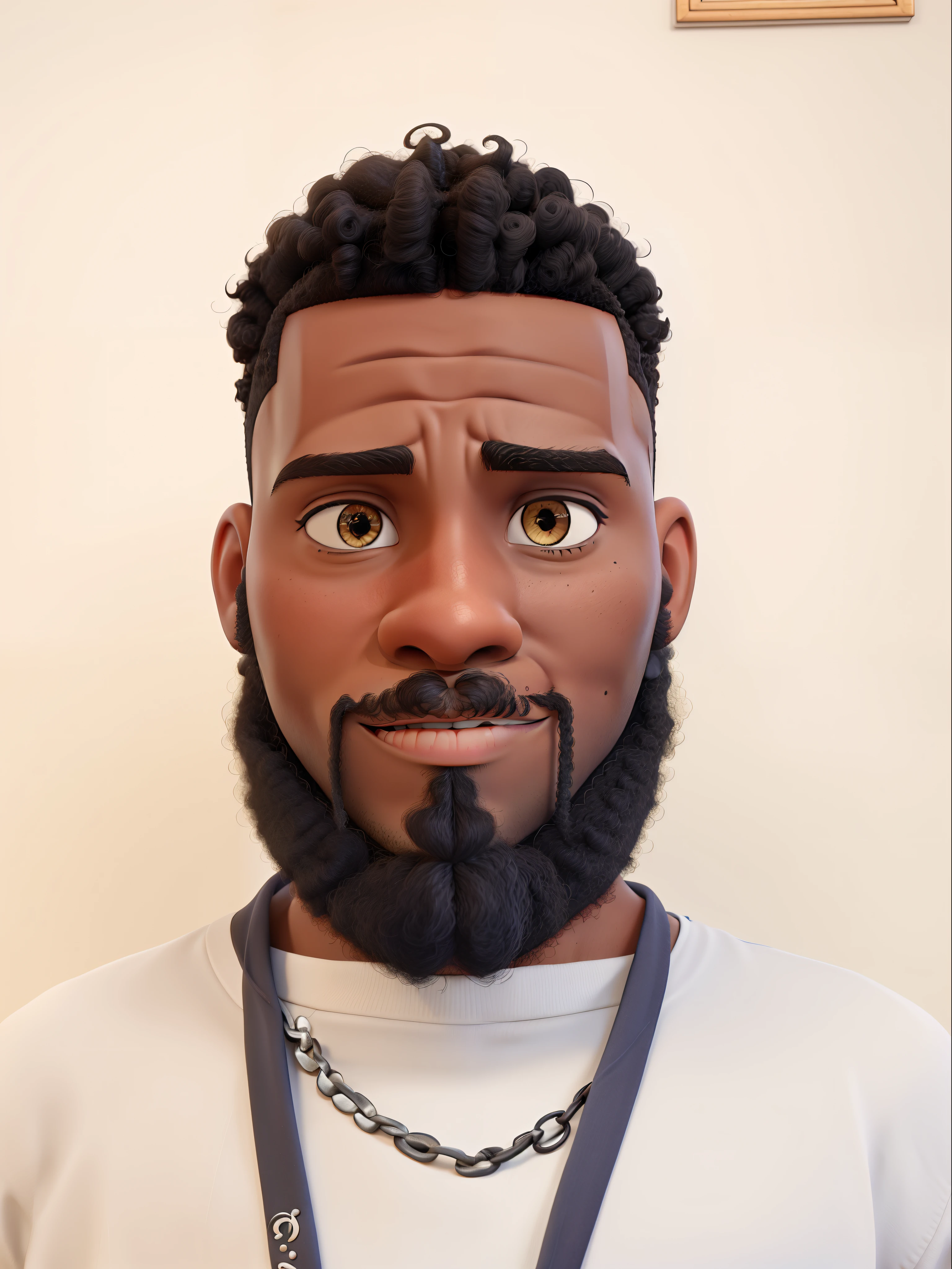 homem negro afro com cabelo cacheado