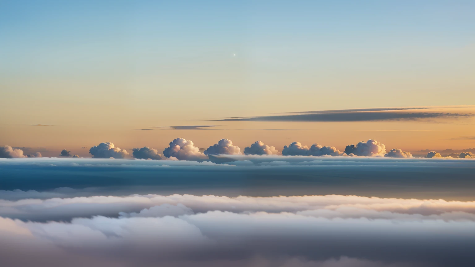 nuvens escuras no ceu com tons amarelados