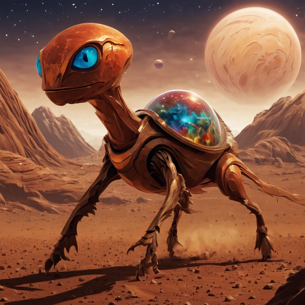 (masterpiece, best quality:1.2), Magical creatures from mars