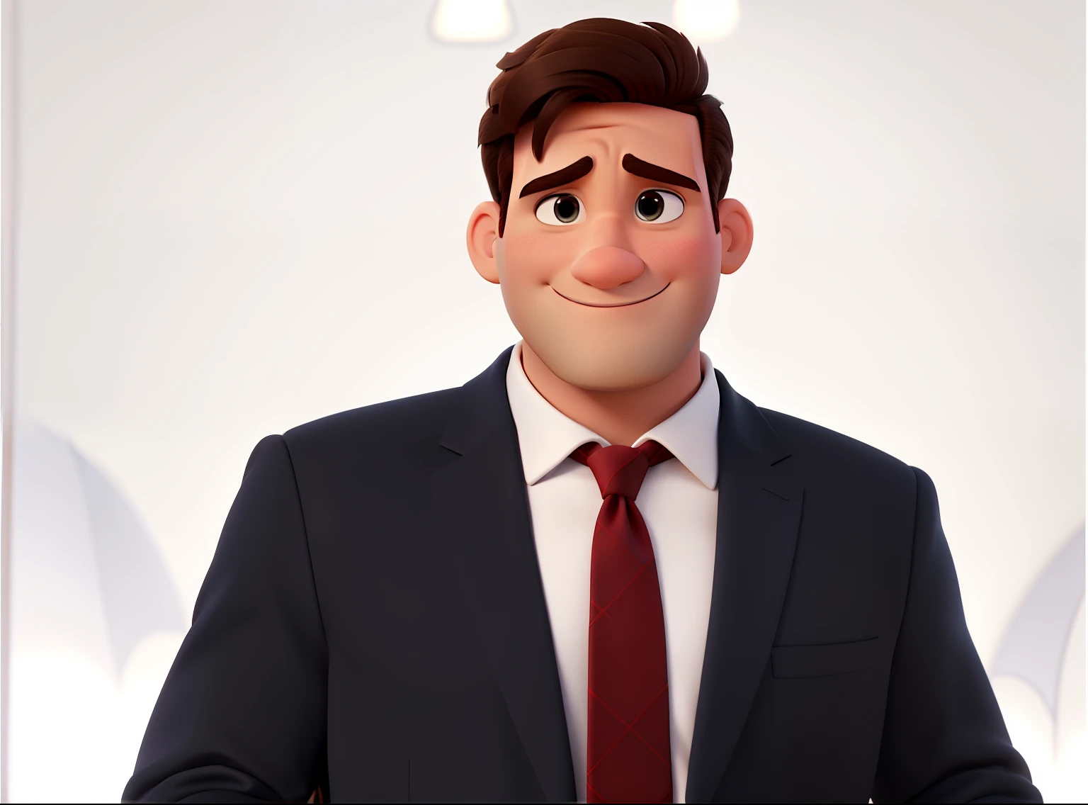 um homem branco estilo disney pixar, alta qualidade, melhor qualidade