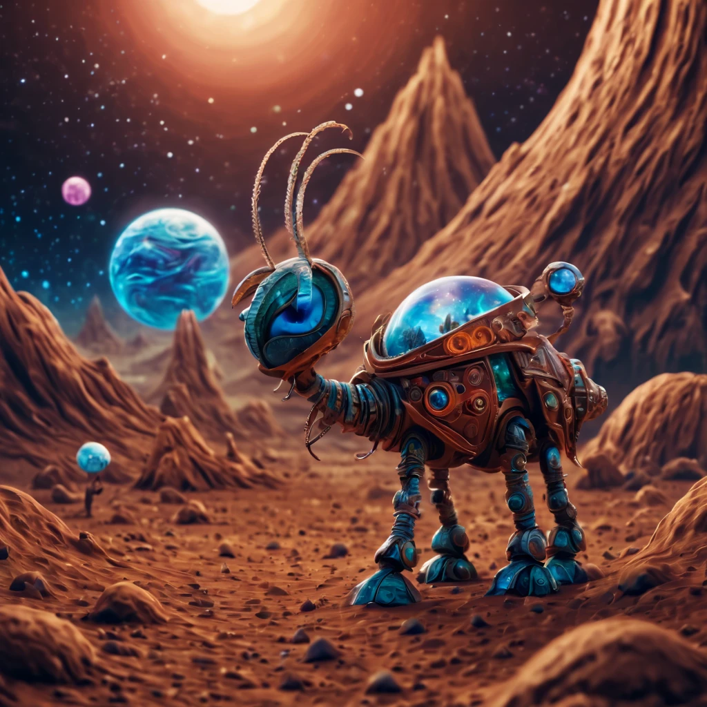 (masterpiece, best quality:1.2), Magical creatures from mars