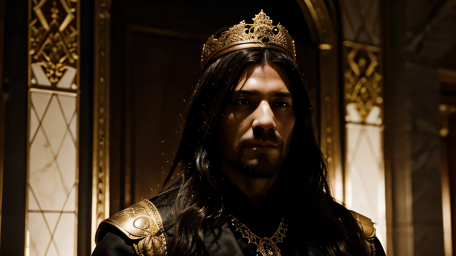  King Xerxes, his expression darkening with ange