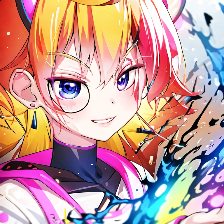 (masterpiece, best quality:1.2), 1girl, anime style, high color saturation