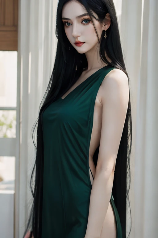 (masterpiece, best quality:1.2), 1girl, solo,black dress