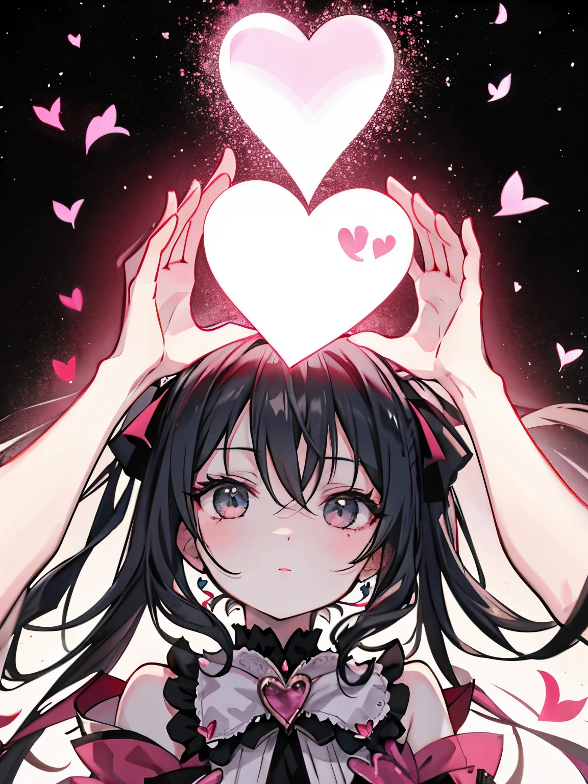 Love,Overflowing heart,silhouette
