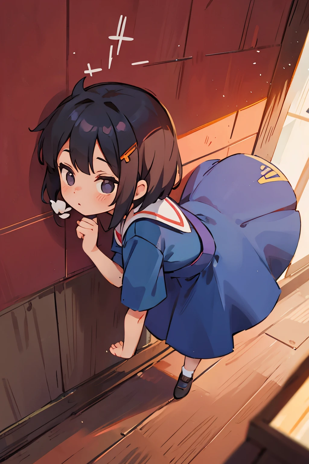 out-of-body girl、pass through the wall