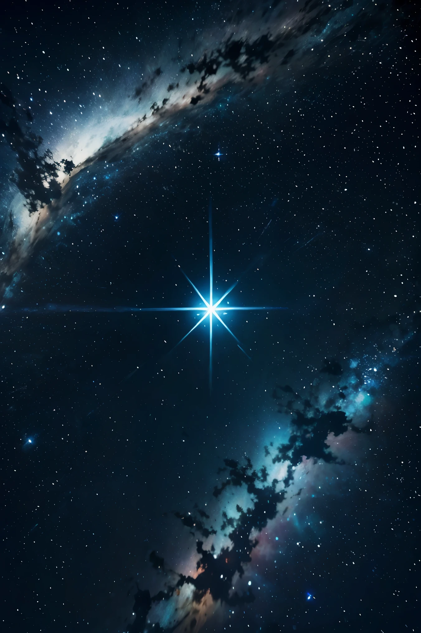 stars in the sky, Luz azul, distante e frio, mas eterno, Lindo, uma estrela cadente passando na hora 
