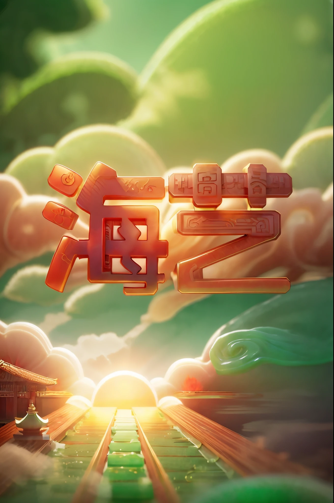 (red theme),(jade carving:1.5), (Chinese cloud pattern:1.2), (Oriental elements, Chinese colors, senior color matching), (super delicate:1.2, lose focus:1.2, extremely colorful, Cinematic Lighting, Chiaroscuro,Ray Tracing), Masterpiece, three-dimensional,super rich,super detailed,8k,gold,gold line,jade, 3ddianshang\(style\)