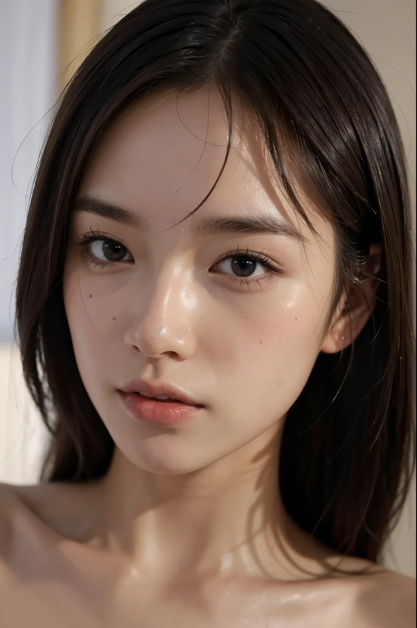 (Enhances the beauty of skin texture:1.1), highest quality、masterpiece, ultra high resolution、(Photoreal:1.4)、RAW photo、1 girl、shiny skin, dramatic lighting, RAW photo, table top:1.3, Super high resolution:1.0, sharp focus:1.2, beautiful woman with perfect figure:1.4, thin abs:1.2, 非常に詳細なfaceと肌の質感, fine eyes, double eyelid, 完璧なfaceのバランス, Clean system, 笑face, Soft light in a beautiful studio, rim light, vivid details, surreal, fine and beautiful skin, realistic skin, 美しいface, Beautiful woman, high solution face, Soft texture, faceのクローズアップ, glorious skin, 栄光のface, crazy high resolution, glowing skin, 輝くface, luster, oily skin, 油っぽいface, faceにクローズアップ, faceにズーム, face