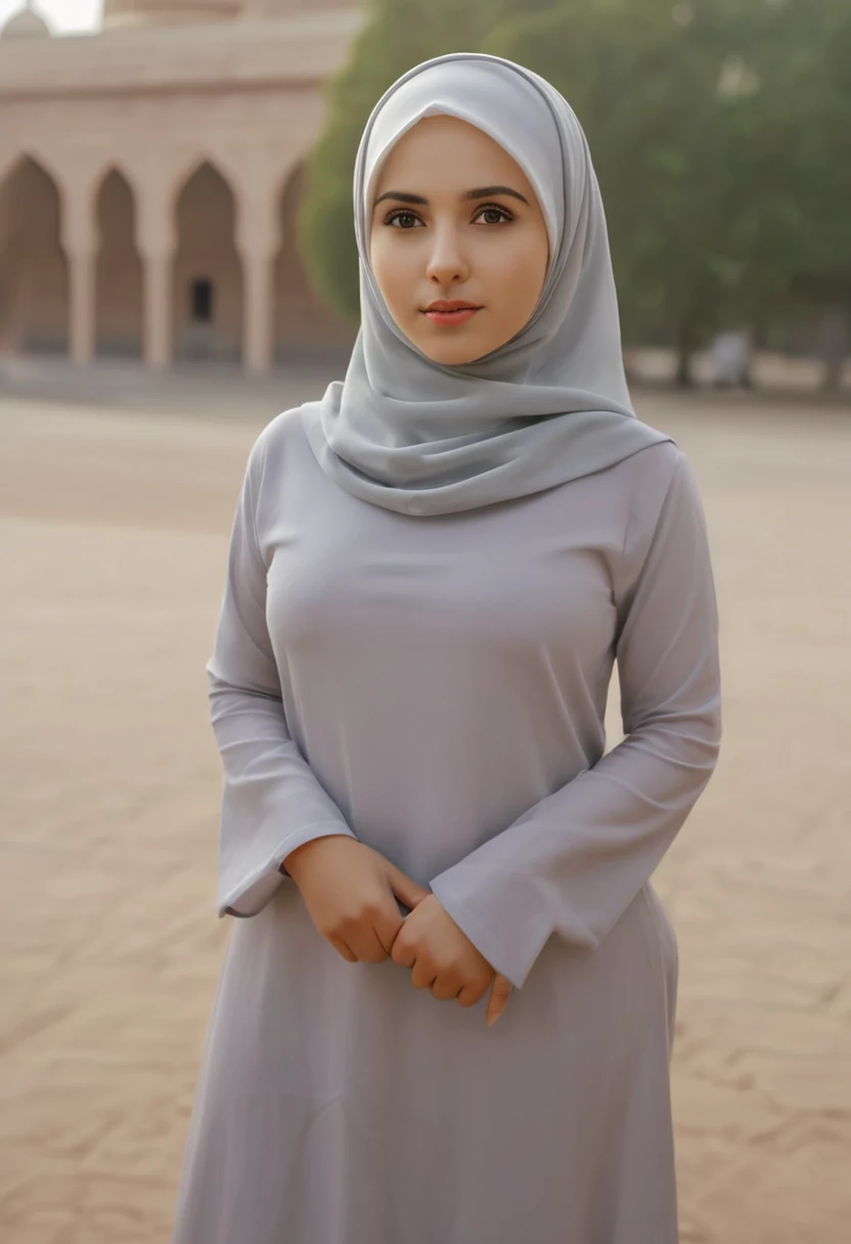 1girl, solo, beautiful face, high detailed realistic eyes, double eyelids, high detailed realistic pupils, (upon body from head to waist:1.36), (wearing hijab:1.37), (moslem headscarf:1.37), reading glasses, sitting alone on a long chair, amazing mosque park background, taj mahal, best quality, masterpiece, highres, black and white moslem female dress, Beautiful face, (upon body from head to waist:1.35), tyndall effect, photorealistic, dark studio, two tone lighting, 8k uhd, dslr, soft lighting, high quality, volumetric lighting, candid, Photograph, high resolution, 4k, 8k, Bokeh, (hyperrealistic girl), (illustration), (high resolution), (extremely detailed), (best illustration), (beautiful detailed eyes), (best quality), (ultra-detailed), (masterpiece), (wallpaper), (photorealistic), (natural light), (rim lighting), (detailed face), (high detailed realistic skin face texture), (anatomically correct), (heterochromic eyes), (detailed eyes), (sparkling eyes), (dynamic pose), (hair completely covered by the hijab:1.35), looking to viewer