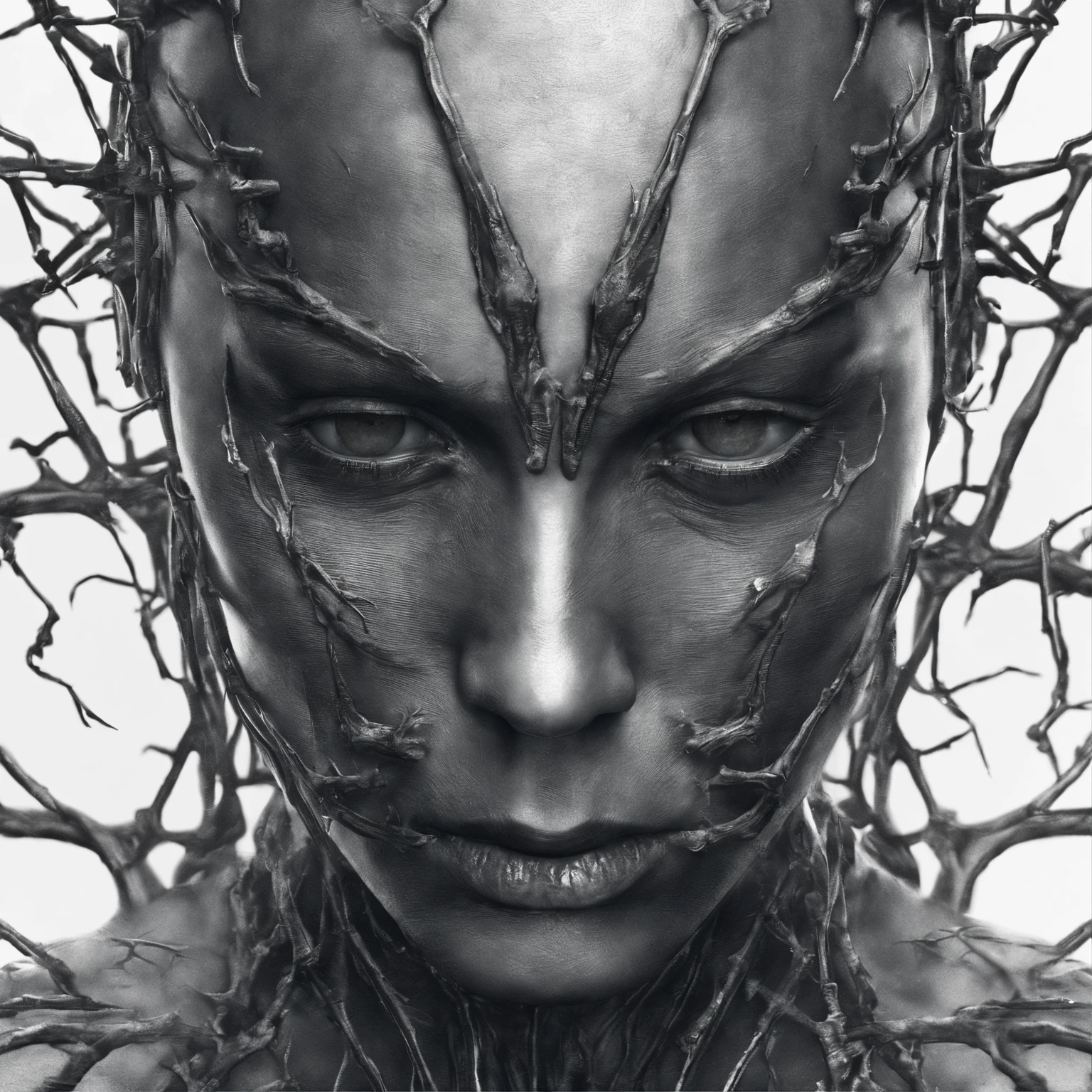(best quality,8K,High resolution,muste piece:1.2),Super detailed,(Reality,photorealisticです,photorealistic:1.37),odd eye,Physically based rendering,extreme details,Professional specifications,vividness and color,Volatilizing skin,Illustration style,art book:Kahne Griffith and Vadim Katin,background white,abstract beauty,In a standing position,centered,camera perspective,facing the camera,The Perfect Approach,dynamic,Thorough refinement,harmonious,Perfectly shaped breasts:Tits sharp focus,8K解像,High resolutionであり,Illustration style,art book:Kahne Griffith and Vadim Katin,background white,Decadent,devil,skeleton,Coldness and sharpness