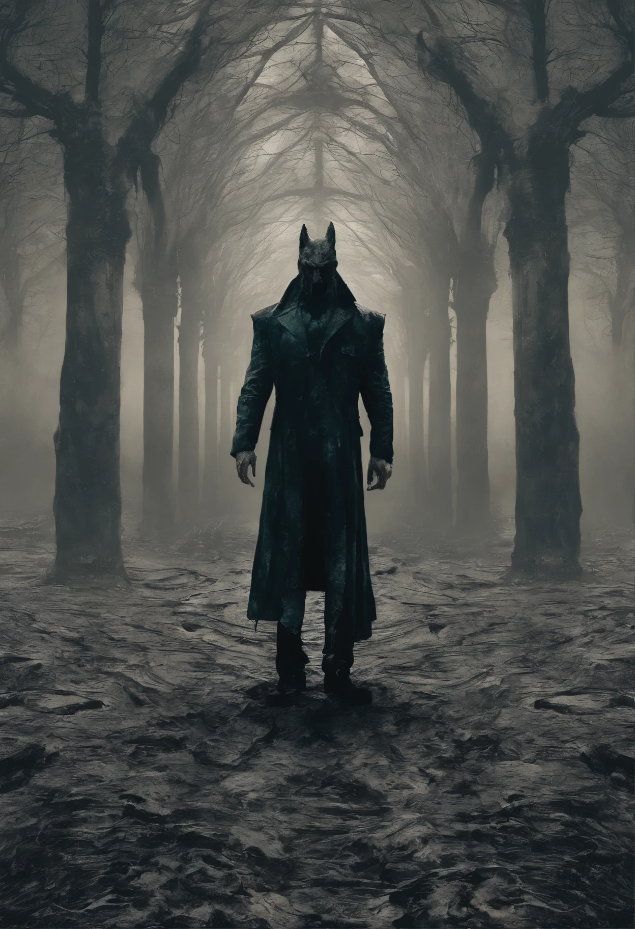 Inspired by Keanu Reeves as a werewolf,  perfect centralization, human wolf (Franco)De Donnie, Standing position, abstract beauty, Middle, Looking at the camera, facing the camera, approaching perfection, sad, despair, Full body Esbian, dynamic, very detailed, suave, sharp focus, 8K, High resolution, illustration, art:Kahne Griffith and Vadim Kashin, Abstract background of green and red and blue marble