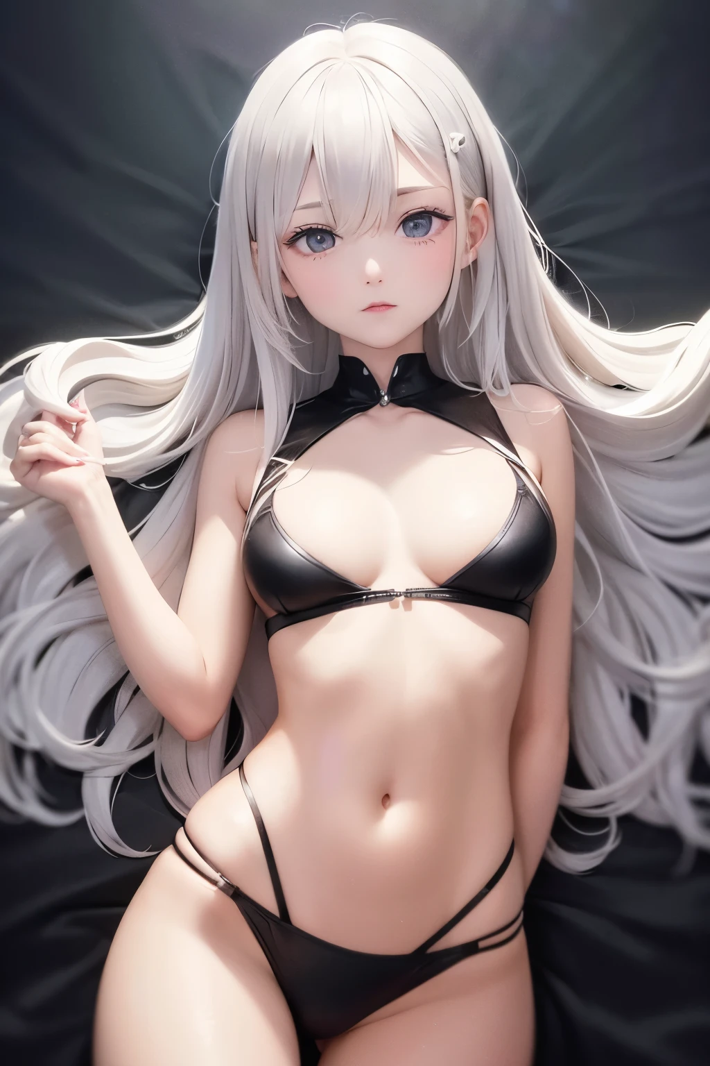 best quality, 32k, RAW photo, incredibly absurdres, extremely detailed, delicate texture, beautiful woman, slender, thin flat body line