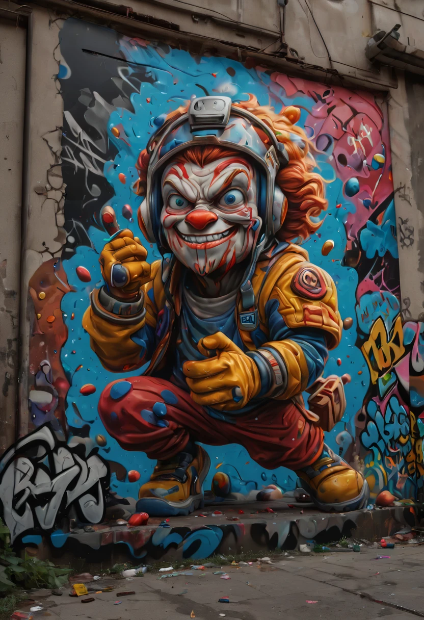 Graffiti Photography, (best quality, masterpiece, Representative work, official art, Professional, Ultra high detail, 8k)