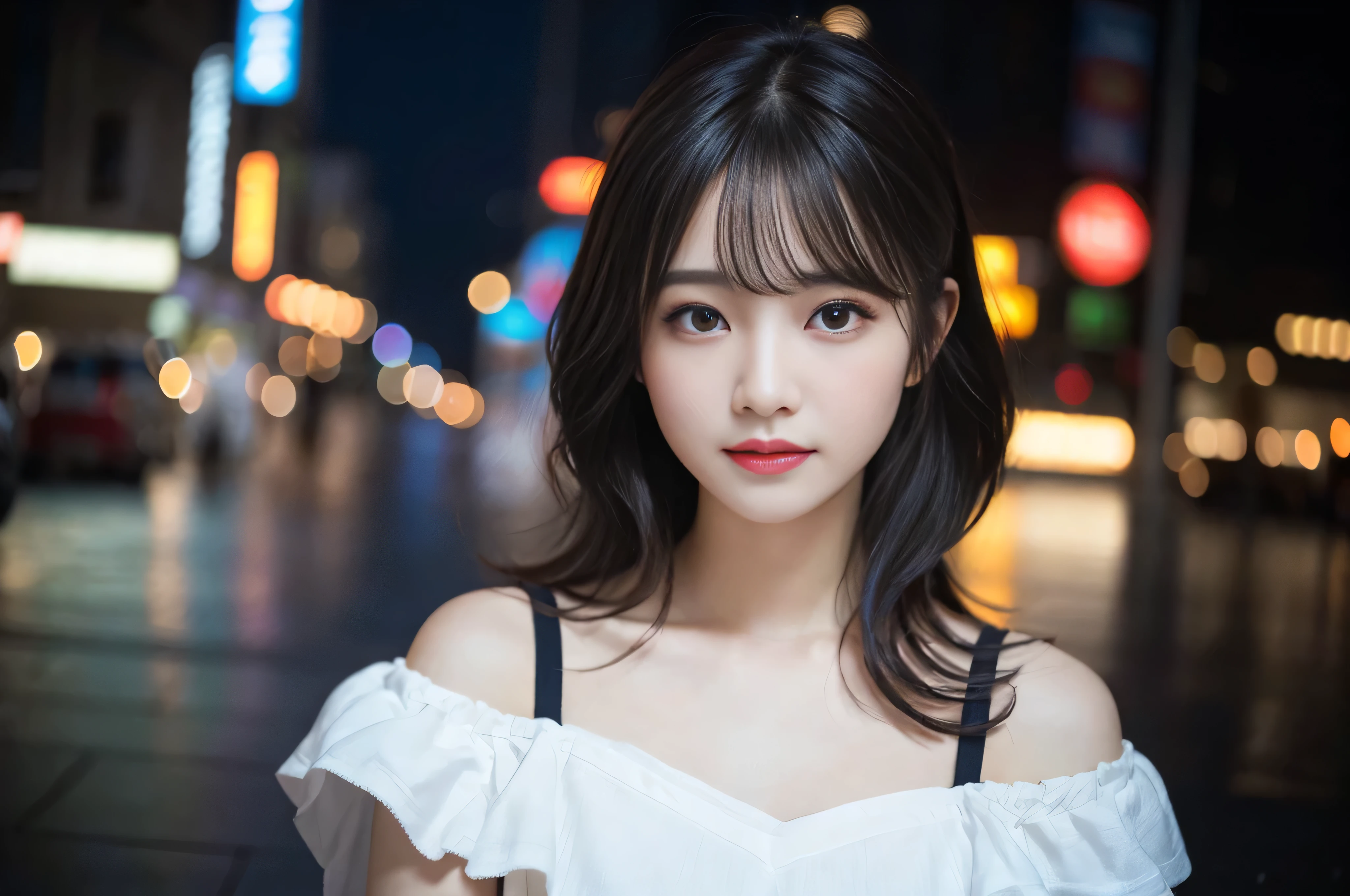 random pose、mix4、(8k、Raw photo、highest quality、masterpiece:1.2)、(real、realistic:1.37)、girl、cute、cityscape、night、rain、Moist、professional lighting、photon mapping、radio city、Physically based rendering、gradient brunette、gray hair、short curls、good looking、girl、White jersey、high quality photos、High resolution、1080p、(Clear face)、(Detailed facial description)、(Detailed hand description)、(masterpiece)、(exquisite CG)、extreme light and shadow、 messy hair、masterpiece、rich details、(detailed facial features)、(highest qualityの写真)、(masterpiece)、(detailed eyes)、Look in front of you、thin clavicle、medium breasted