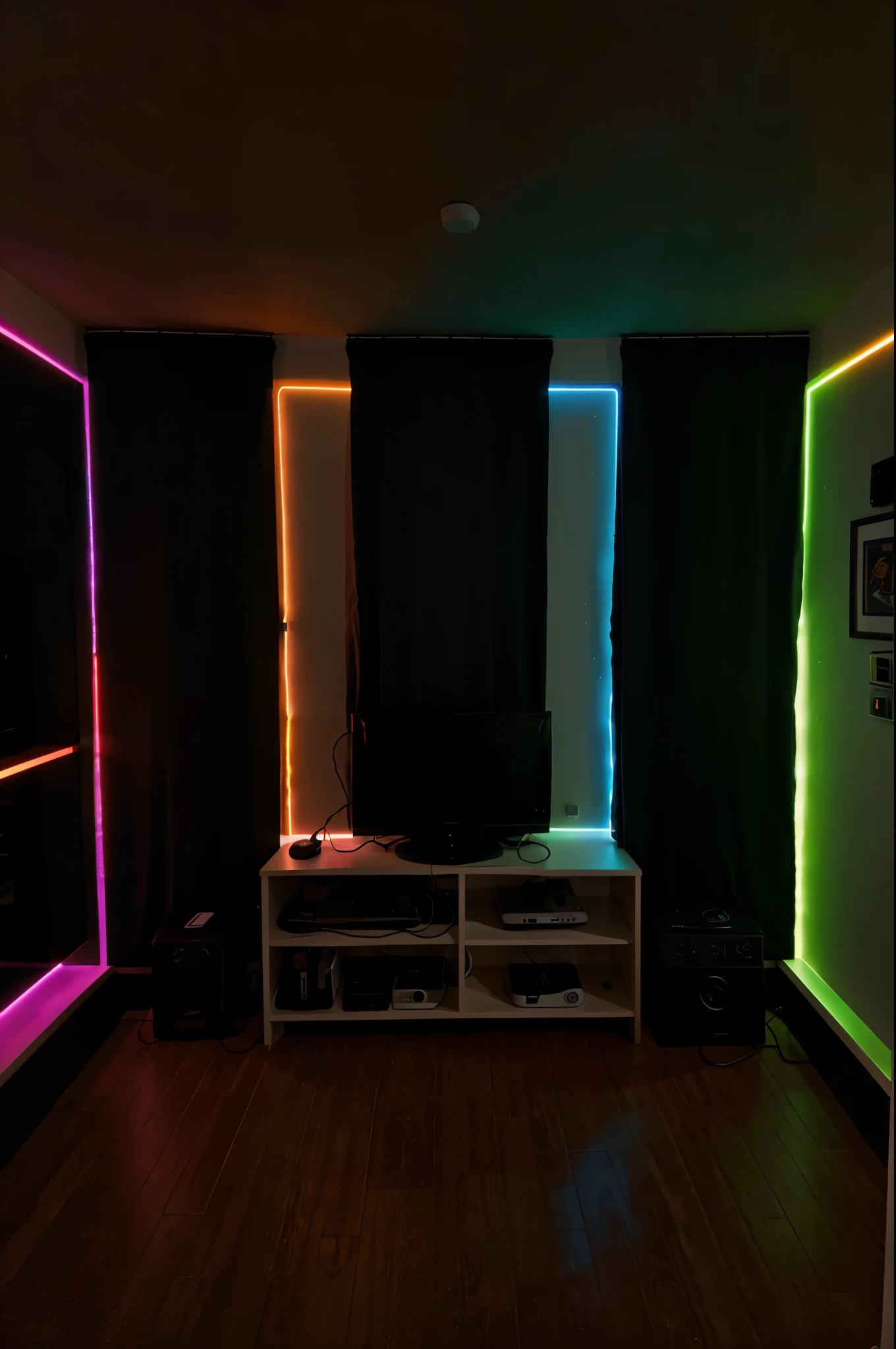8k gaming room, rgb light