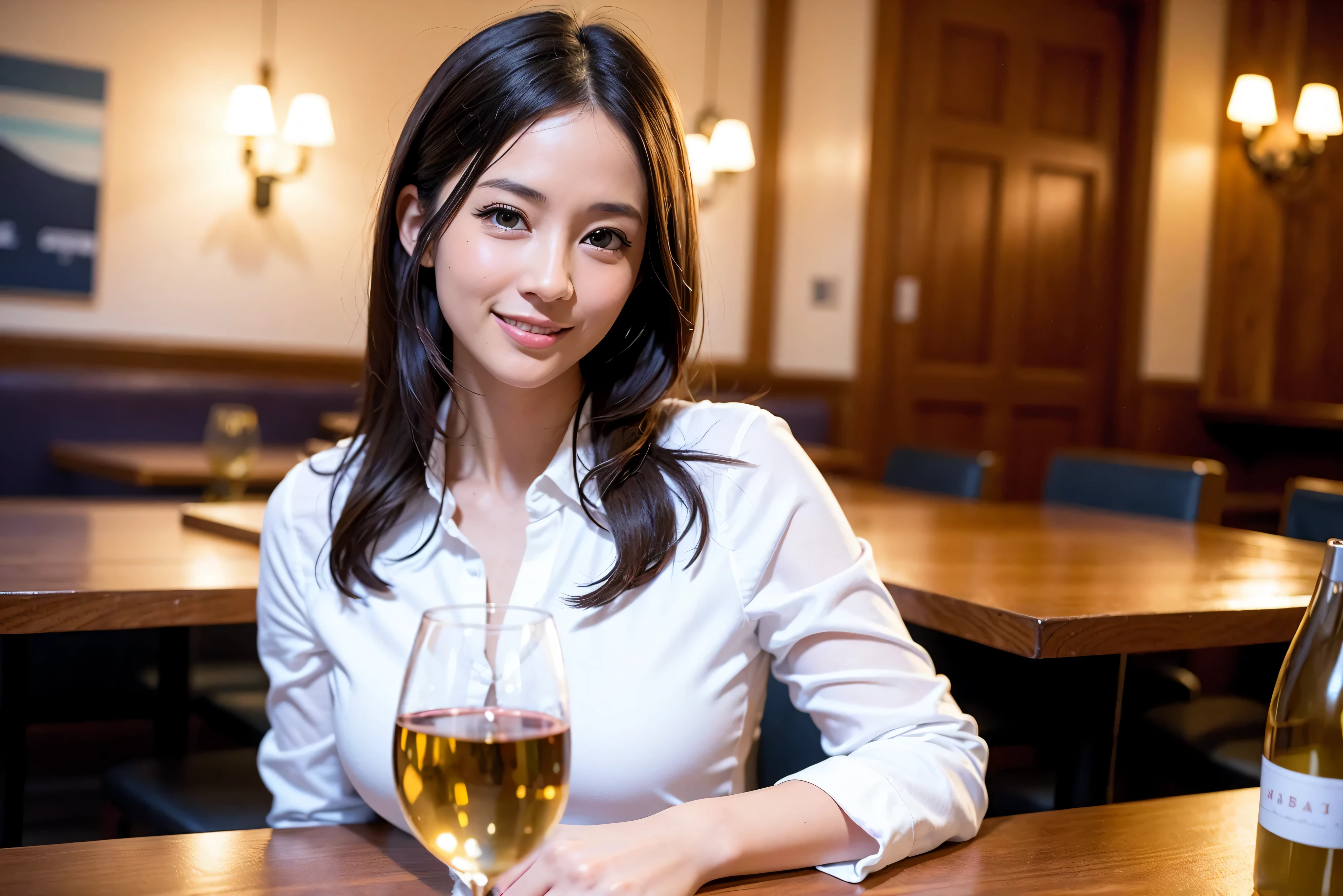64k, UHD, highest quality, masterpiece: 1.2), (realistic, photorealistic: 1.37),5-people、やわらかなsmile、gentle expression、 Super detailed, celebration party、beauty、charm、beautiful mature woman、3 women who love wine、three men、Kobe、Yokohama、champagne、Sparkling wine、winter night、restaurantでワイン宴会、(slimな男女4名),(Wine party for 5 people)、(slimフェイス),Happy、 最高なsmile、Fox Face、Berry Short、(because I&#39;thin), (brown hair), (shortcut), long sleeve shirt、winter fashion、Colombia、Brazilian、Japanese、Dutch、German、Portuguese、Belgian、Italian、french, (gushing), (slimボティ), (brown hair), (shortcut), 端正なbeauty、cheeks blush a little, (41 years old), 38 years old, 35 years old、32 years old、 A beautiful and detailed night view spreads out outside the window........., restaurant, wine glassが座っている, At night, in a prominent place (from the Upper body) nova frog style, actress, model, Upper body, White wine, slim, wine glass, very beautiful night view, wine glass Put in the Middle, Happy smile, (smile: 1.15),