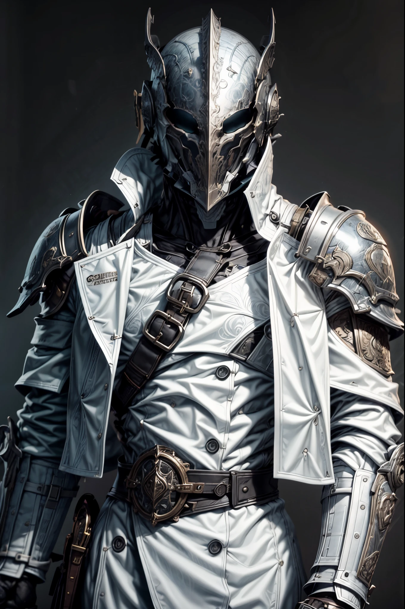 (((epic and visually stunning complex digital anime masterpiece:1.6, elegant decorated military cyborg, ((handsome male:1.3)) soldier:1.3, sharp angular masculine face:1.4, mid 30’s:1.4))), (((heavily muscled masculine chest, chiseled abs, heavily toned, slim yet muscular))):1.3, (((complex tactical scifi mecha helmet:1.5, mechanical helmet:1.3, scifi tactical visor:1.4))), (((scifi tactical double breasted trench coat:1.5, sleek exoskeleton:1.3))), (((form fitted armor plating:1.3, super sleek sensually revealing under suit:1.5, waist and thighs exposed:1.5)), ((flamboyant feminine essence:1.4, heavy mechanical gothic aesthetic:1.4)), ((androgynous body build)), (((toned yet heavily muscled gorgeous femboy physique:1.4, gorgeous perfectly defined muscles:1.4, toned sleek mechanical arms and legs:1.4, thick well rounded thighs:1.5, mechanical muscles))), ((((depth of field, cinematic lighting, chromatic aberration, ray tracing, UHD, masterpiece, top of head covered, super detail, high details, high quality, award winning, 8k, highres)))):1.6, (((dieselpunk, decopunk, artificial muscle))):1.6, (((beautifully engraved gothic scifi style design:1.4)))