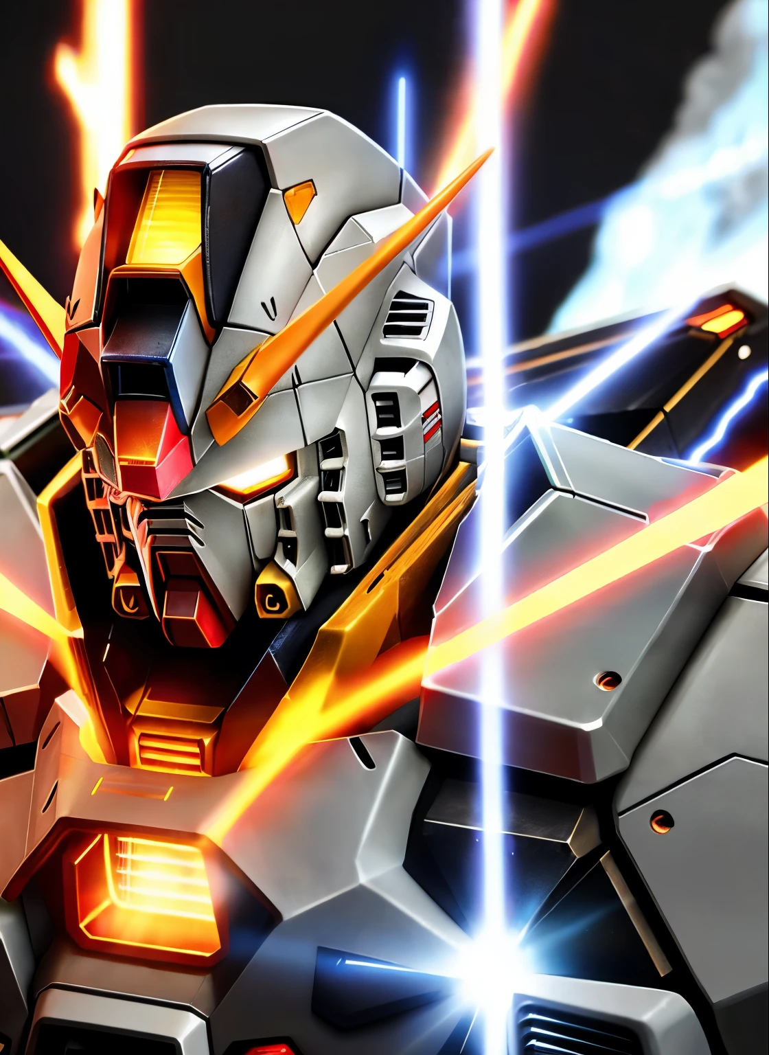 Giant (Gundam F91 1.2)、SD Art、Chibi Character,robot mechanic、outer space、Maximum output、continuous attack、beam radiation、Vesbar、Fully armed、earth in background,、Science fiction, sparks, and flames surround it, steel, rust on edges, (Highly detailed CG Unity 8K wallpaper), realistic, ((masterpiece)), highest quality, ((Science fiction)),
Lens flare, ((shine of light)), unreal engine