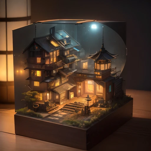 Lunar soil realistic model, (bifurcation, original photo, best quality, masterpiece:1.4),SteampunkCyberpunk6820 City,(CyberpunkLunar soil light:1.3), Lunar soil (related to land),(in a small nature box:1.3),Isometric, small nature, landscape on foundation,landscape,