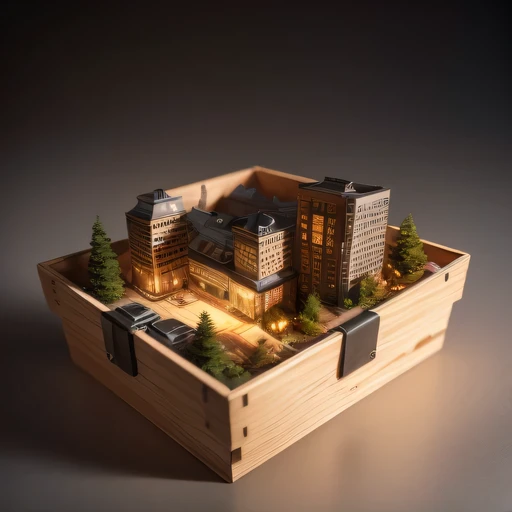 Lunar soil realistic model, (bifurcation, original photo, best quality, masterpiece:1.4),SteampunkCyberpunk6820 City,(CyberpunkLunar soil light:1.3), Lunar soil (related to land),(in a small nature box:1.3),Isometric, small nature, landscape on foundation,landscape,