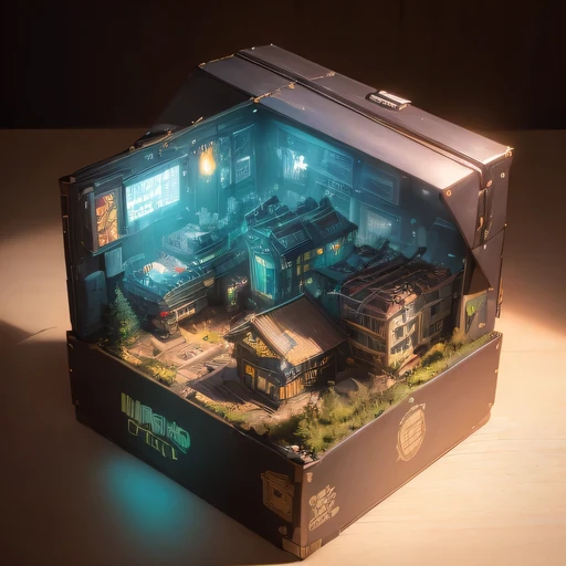 Lunar soil realistic model, (bifurcation, original photo, best quality, masterpiece:1.4),SteampunkCyberpunk6820 City,(CyberpunkLunar soil light:1.3), Lunar soil (related to land),(in a small nature box:1.3),Isometric, small nature, landscape on foundation,landscape,
