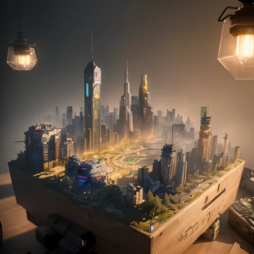 3658年Lunar soil realistic model, (bifurcation, original photo, best quality, masterpiece:1.4),SteampunkCyberpunk6820 City,(CyberpunkLunar soil light:1.3), Lunar soil (related to land),(in a small nature box:1.3),Isometric, small nature, landscape on foundation,landscape,