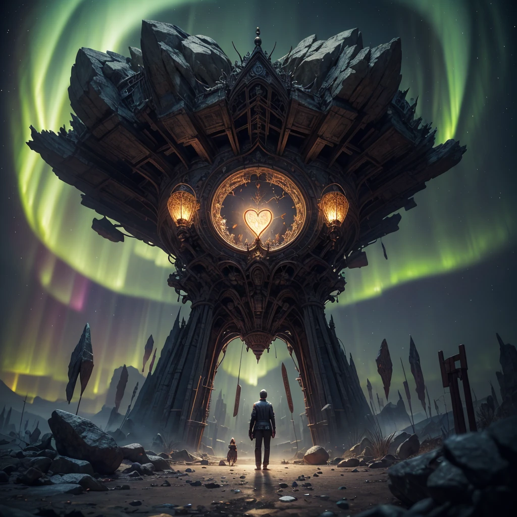 big heart with mini broken hearts inside, fantasy art, cinema 4d, matte painting, polished, colorful, intricate, eldritch, ethereal, vibrant, surrealism, surrealism, vray, nvdia ray tracing, cryengine, magical, 4k, 8k, masterpiece, crystal, glowing, aurora