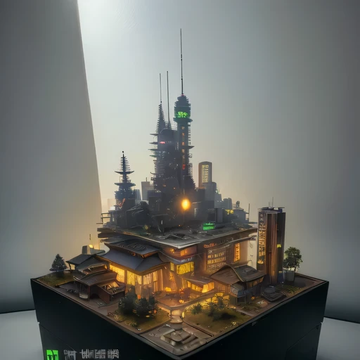 3658年Lunar soil realistic model, (bifurcation, original photo, best quality, masterpiece:1.4),SteampunkCyberpunk6820 City,(CyberpunkLunar soil light:1.3), Lunar soil (related to land),(in a small nature box:1.3),Isometric, small nature, landscape on foundation,landscape,