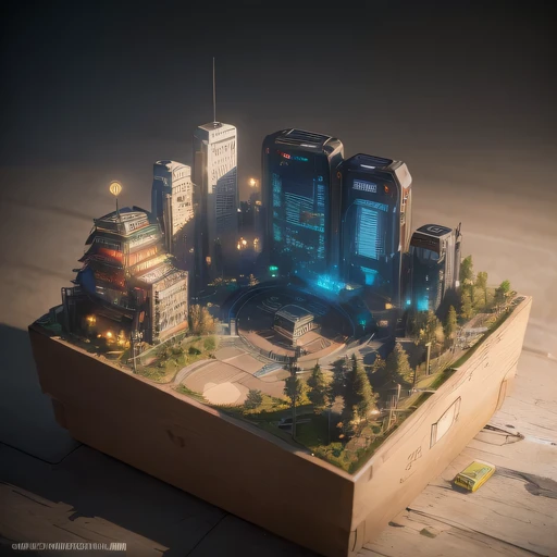 3658年Lunar soil realistic model, (bifurcation, original photo, best quality, masterpiece:1.4),SteampunkCyberpunk6820 City,(CyberpunkLunar soil light:1.3), Lunar soil (related to land),(in a small nature box:1.3),Isometric, small nature, landscape on foundation,landscape,