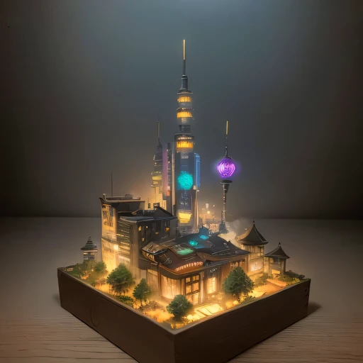 3658年Lunar soil realistic model, (bifurcation, original photo, best quality, masterpiece:1.4),SteampunkCyberpunk6820 City,(CyberpunkLunar soil light:1.3), Lunar soil (related to land),(in a small nature box:1.3),Isometric, small nature, landscape on foundation,landscape,