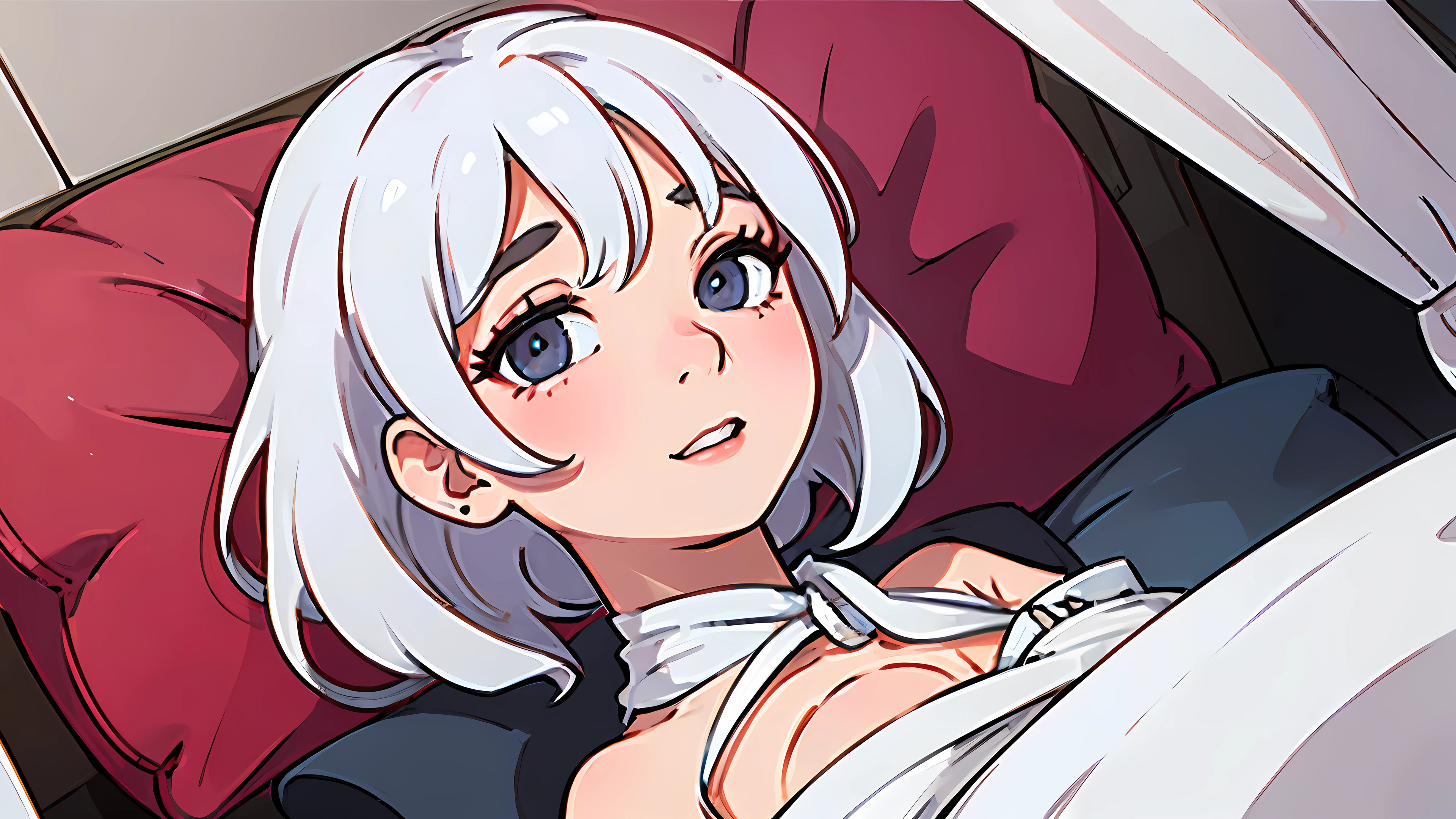 hand holding head, hands holding penis, from above, creampie, Mirajane, natural lighting, masterpiece, highly detailed, illustration, game CG, absurdres, high quality, aichan, large breasts, beautiful detailed eyes, mirajane has a huge ass, Mirajane is nude, mirajane has huge tits
