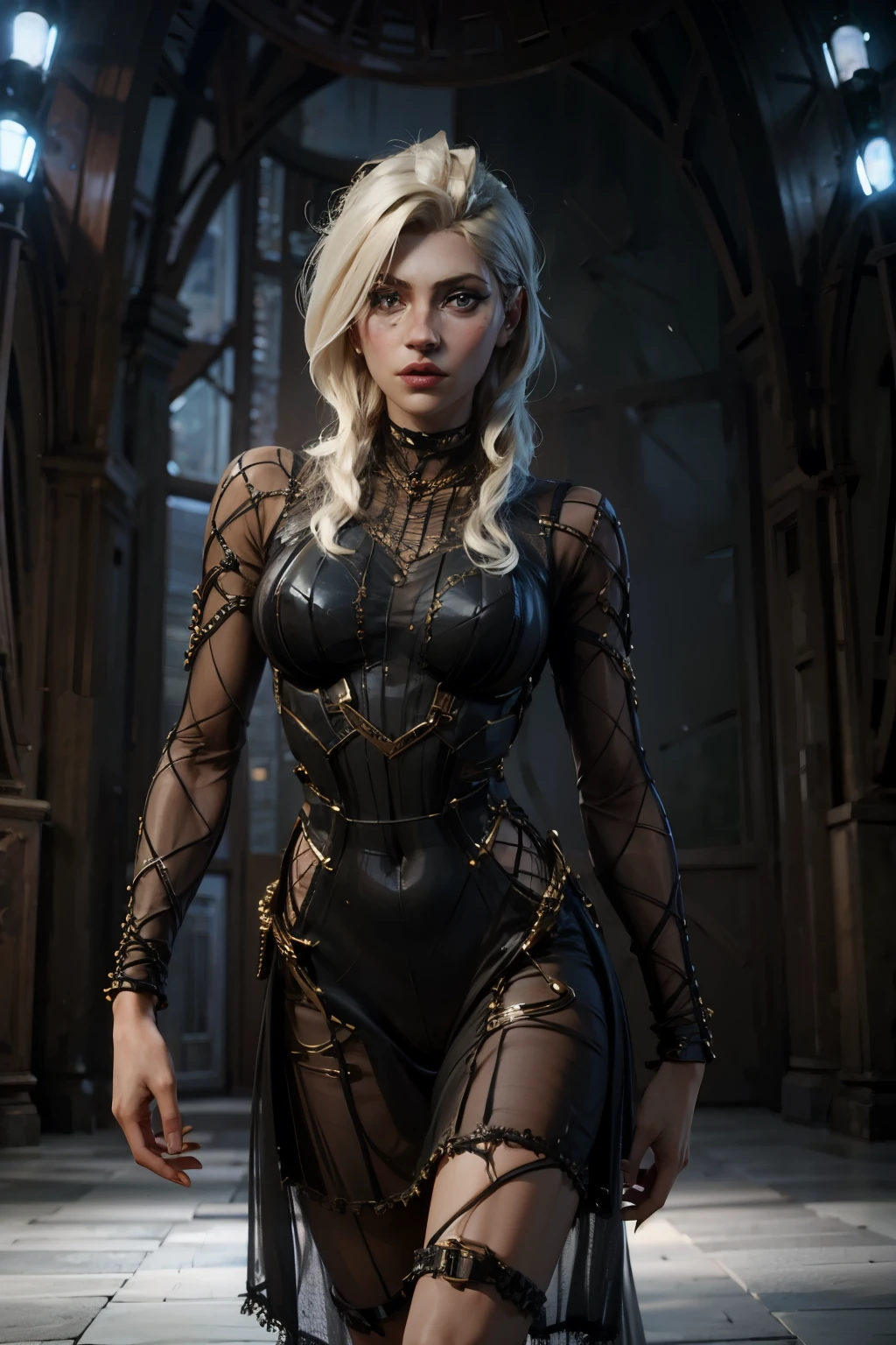 (katherine winnick) cosplaying as a beautiful angel wearing (see through dress)