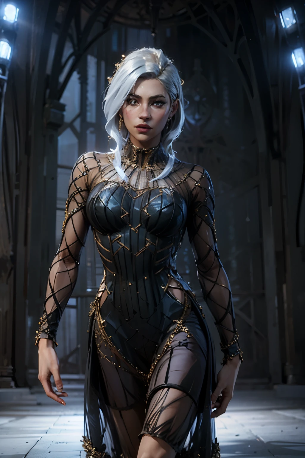 (katherine winnick1.6) cosplying as a beautiful angel wearing (see through dress:1.9)