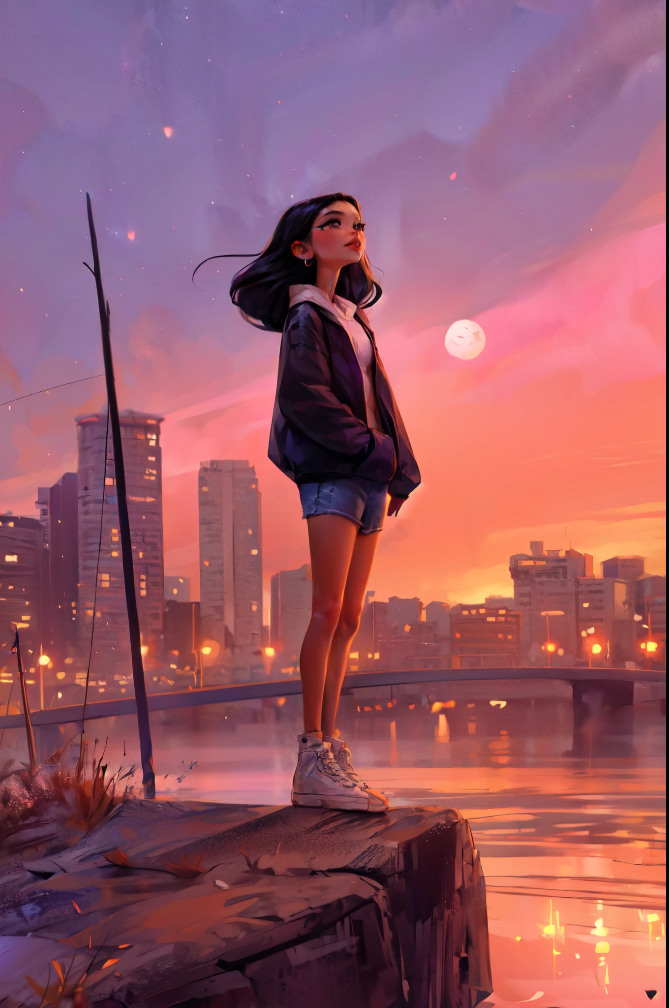 Highest quality,The perfect masterpiece,Perfect artwork,8K,Delicate face,(hakuhatsu:1.3), pearl illusion,Cyberpunk,fashion trend,3s material,high-definition,detail representation,c4d,3D,octane rendering,ray tracing,complex details,animated lighting,OCrenderer,8k,
