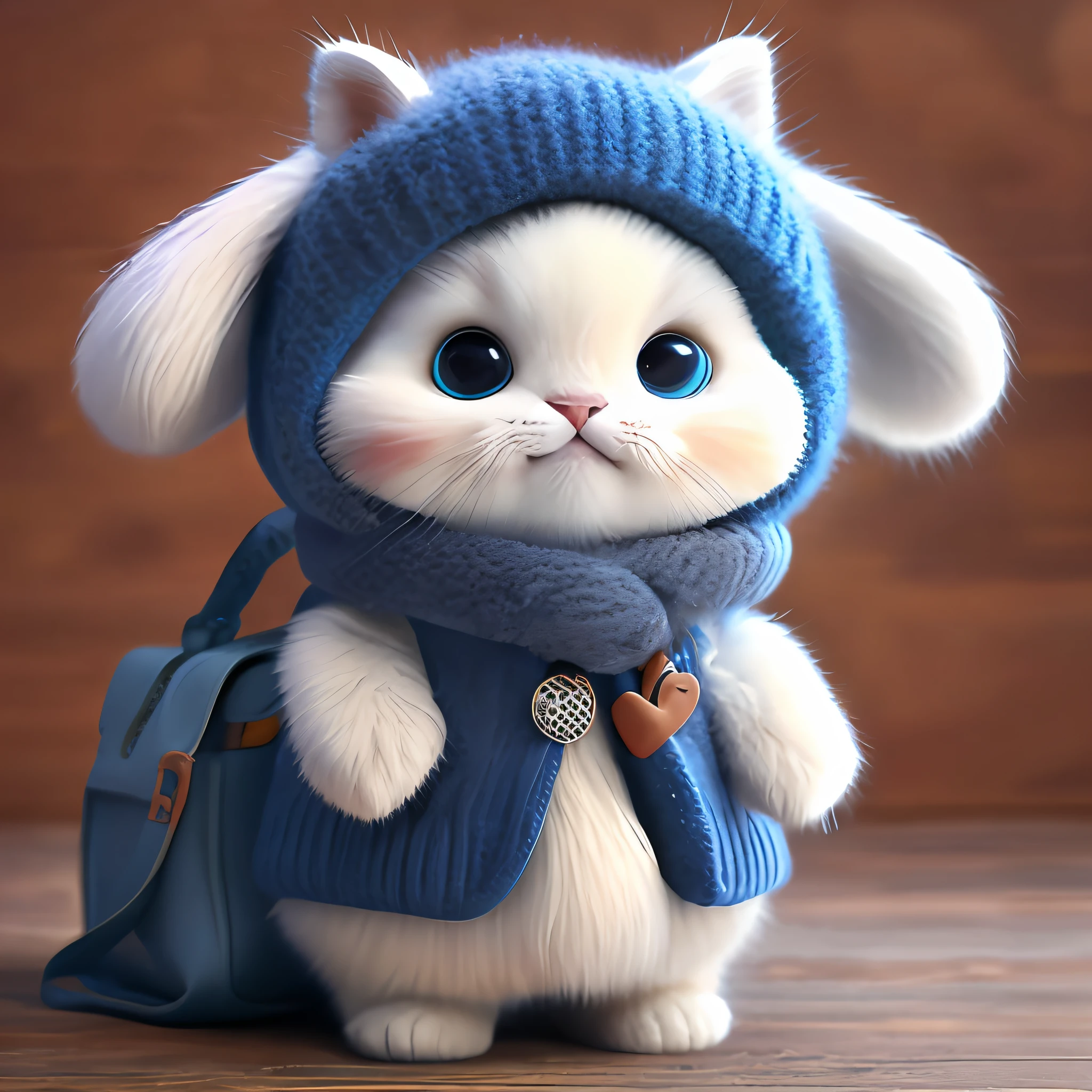 kittens、Real kei、hairy、Cat in clothes、straight、whole body、inhuman、