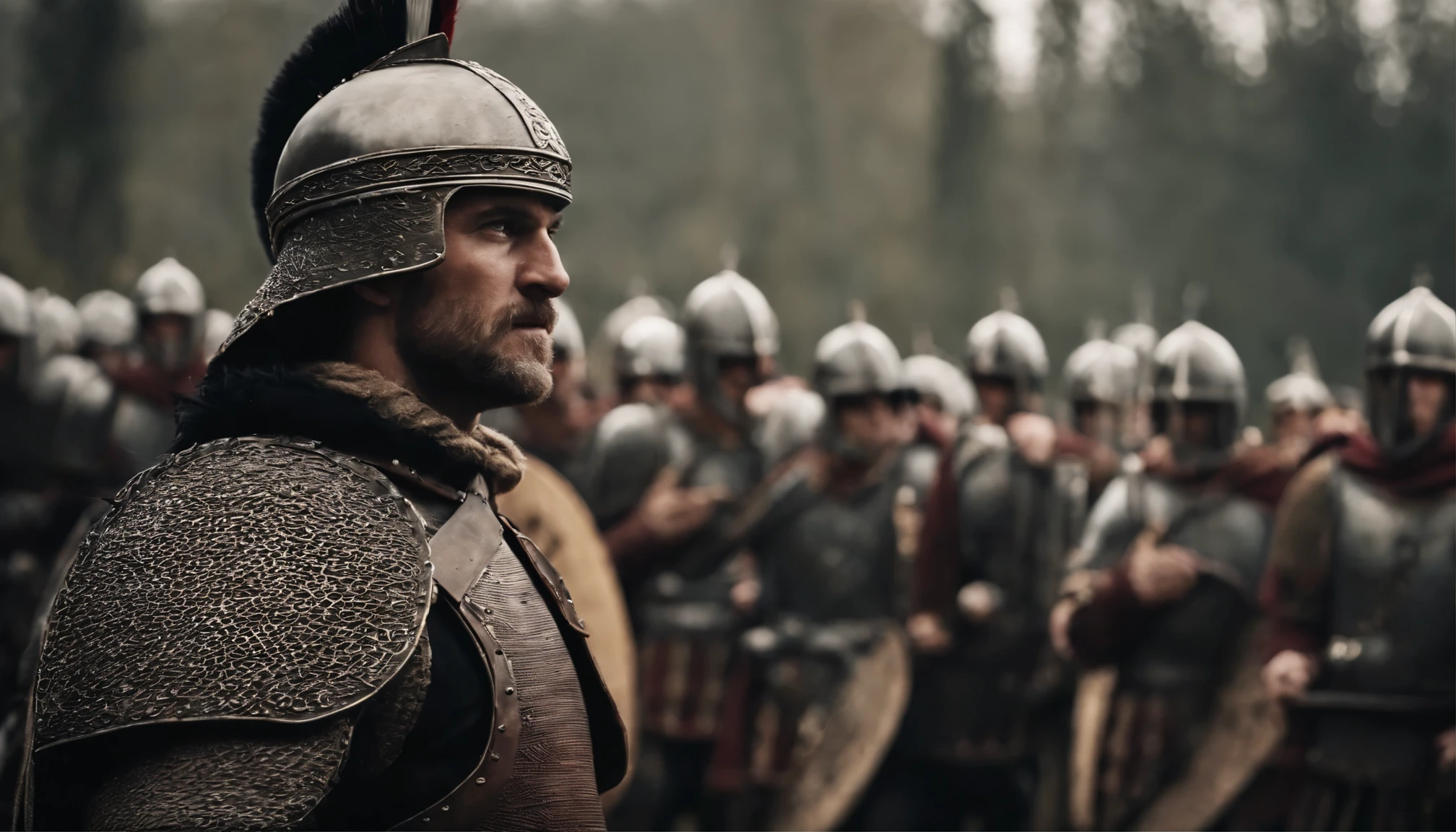 Georgian warriors with alans and crusaders gathered together to support each other in war during XII century
