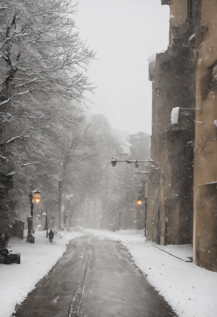 Image of snow falling