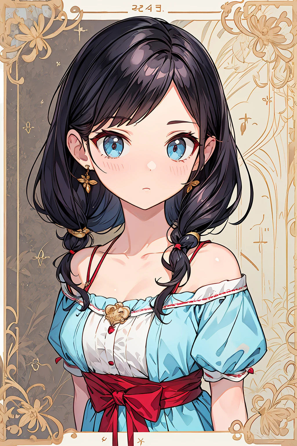8K、best quality face、best quality eye、precious grain、girl、ID photo、bust shot、