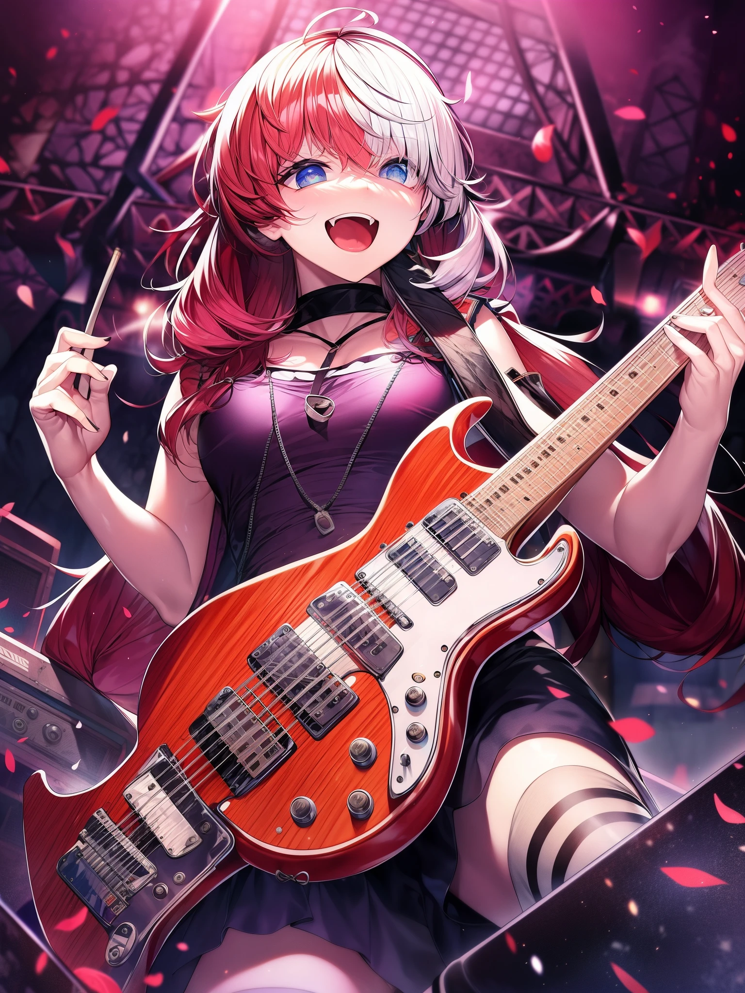 
heavy metal（English: heavy metal）teeth、A genre of rock music。It was widely developed in the United Kingdom and the United States from the late 1960s to the early 1970s.[1]A style of rock[2]。ハードロックとheavy metalとの境界teeth明確でteethなく、ハードロックとheavy metalとを一括してHR/HM（またteeth「HM/HR」）sometimes called。「heavy metal」という用語自体teeth1970年代前半から存在したが、After hard rock reached its peak in the early 1970s、It is a genre that has achieved unique growth by incorporating the sense of speed of punk rock, which emerged around the same time.。代表的なheavy metalバンドとして、led zeppelin、Black Sabbath、judas priest、Iron Maiden、Scorpions、AC/Examples include DC.。メンバー構成teeth、It&#39;s often not that different from what you&#39;d find in rock bands in general.。guitar、drum、vocal、The base is the main axis。As the genre name suggests, the sound is「Heavyness」Because emphasis is placed on、guitarやベースのチューニングを下げて通常より低い音が出せるようにしている場合がある。