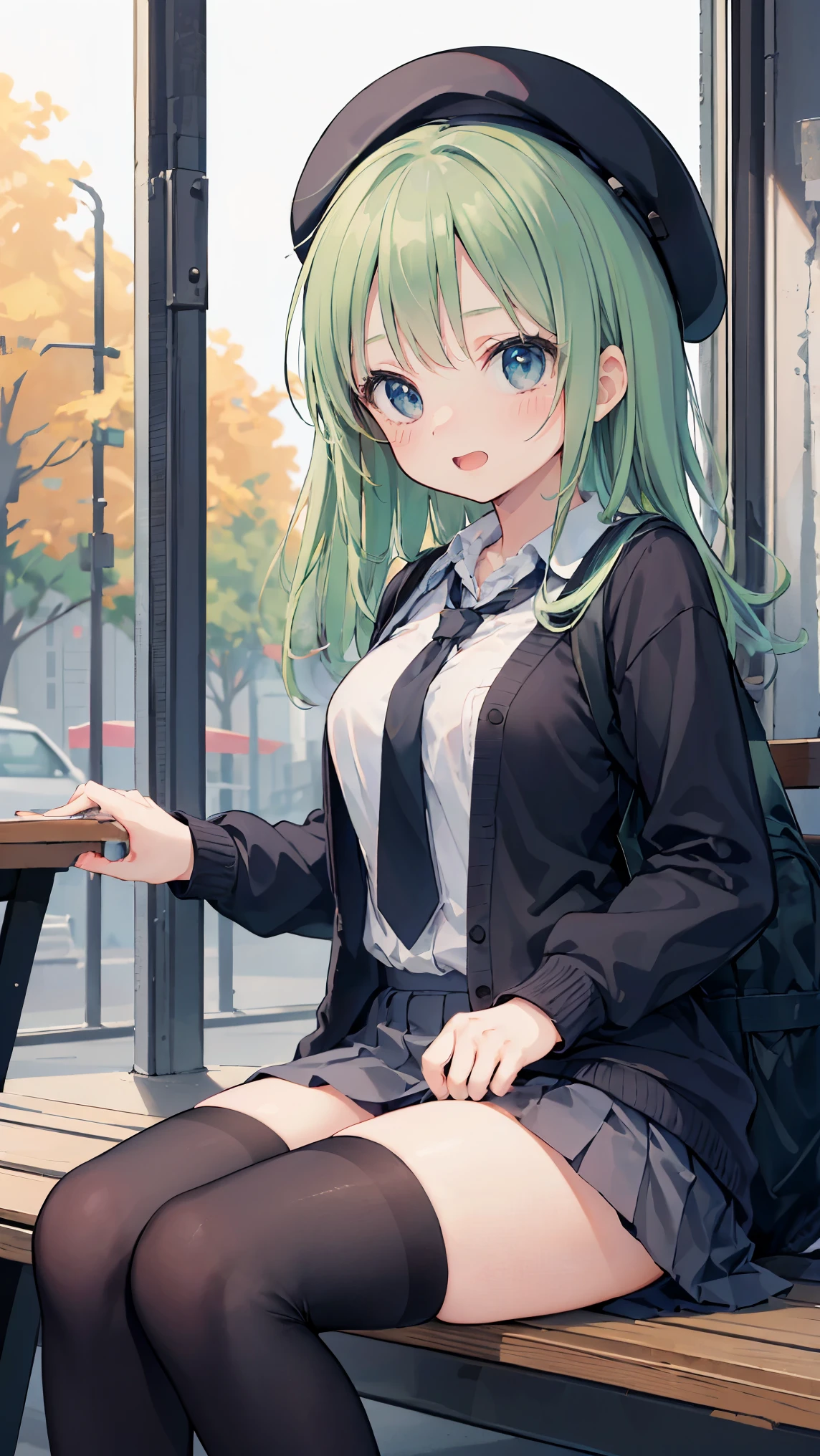 Best Quality, master piece, Solo, {Yasuhara_mommy_shirobako:1.15}, Black_hair, Low_Twin-tailed, Twin-tailed, long_hair, Green_Eyes, Bangs, 1girl in, Closed_Eyes, from a_Side, Shirt, The upper part of the body_Body, blush, Closed_Mouth, Gray ground, Chair, profile, Sitting, Smile, Panty Pose, (Fully exposed panties:1.5), (White panties:1.3), I like going back