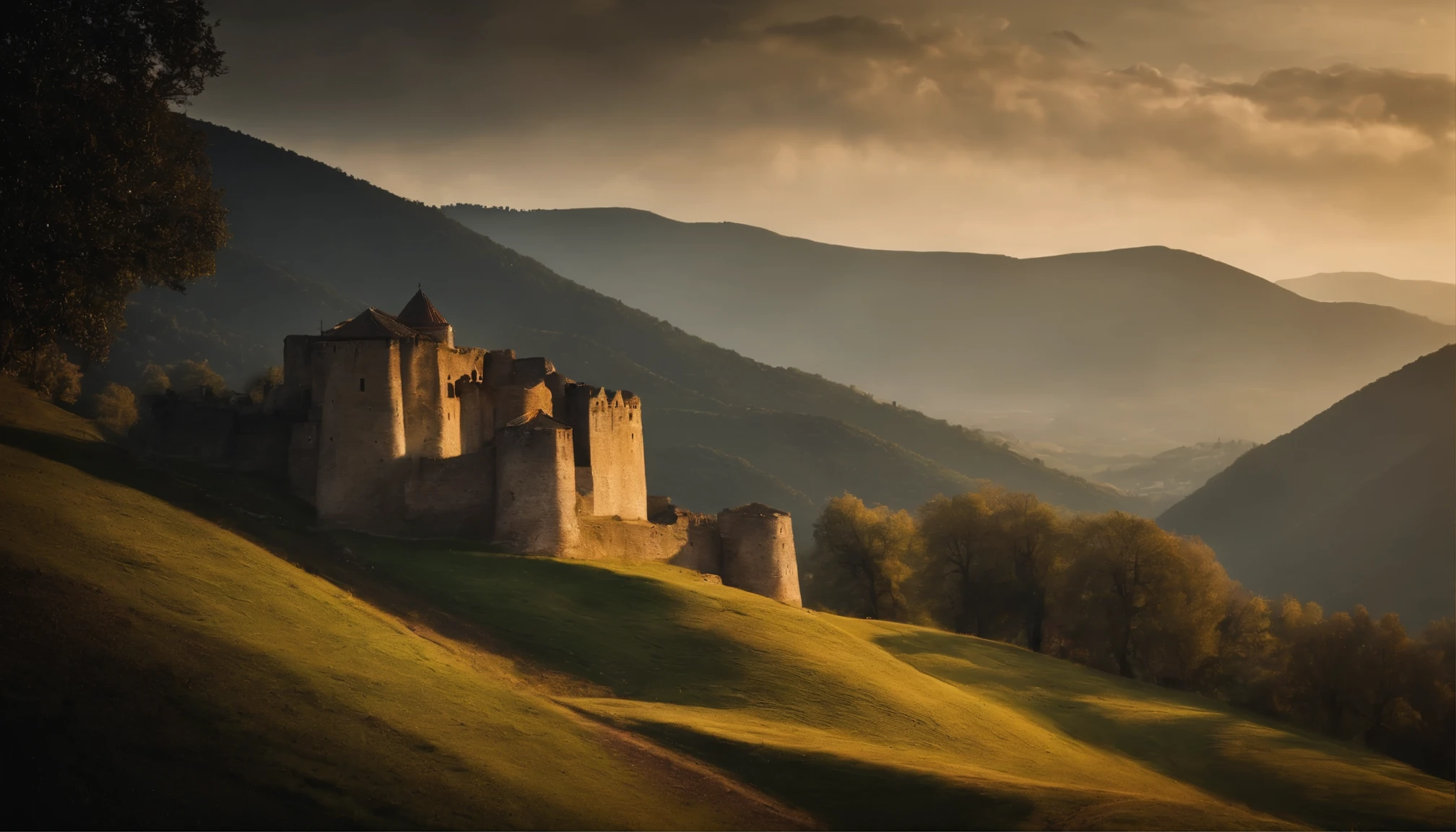 Realistic photo of the golden era of kingdom of Georgia during XII century