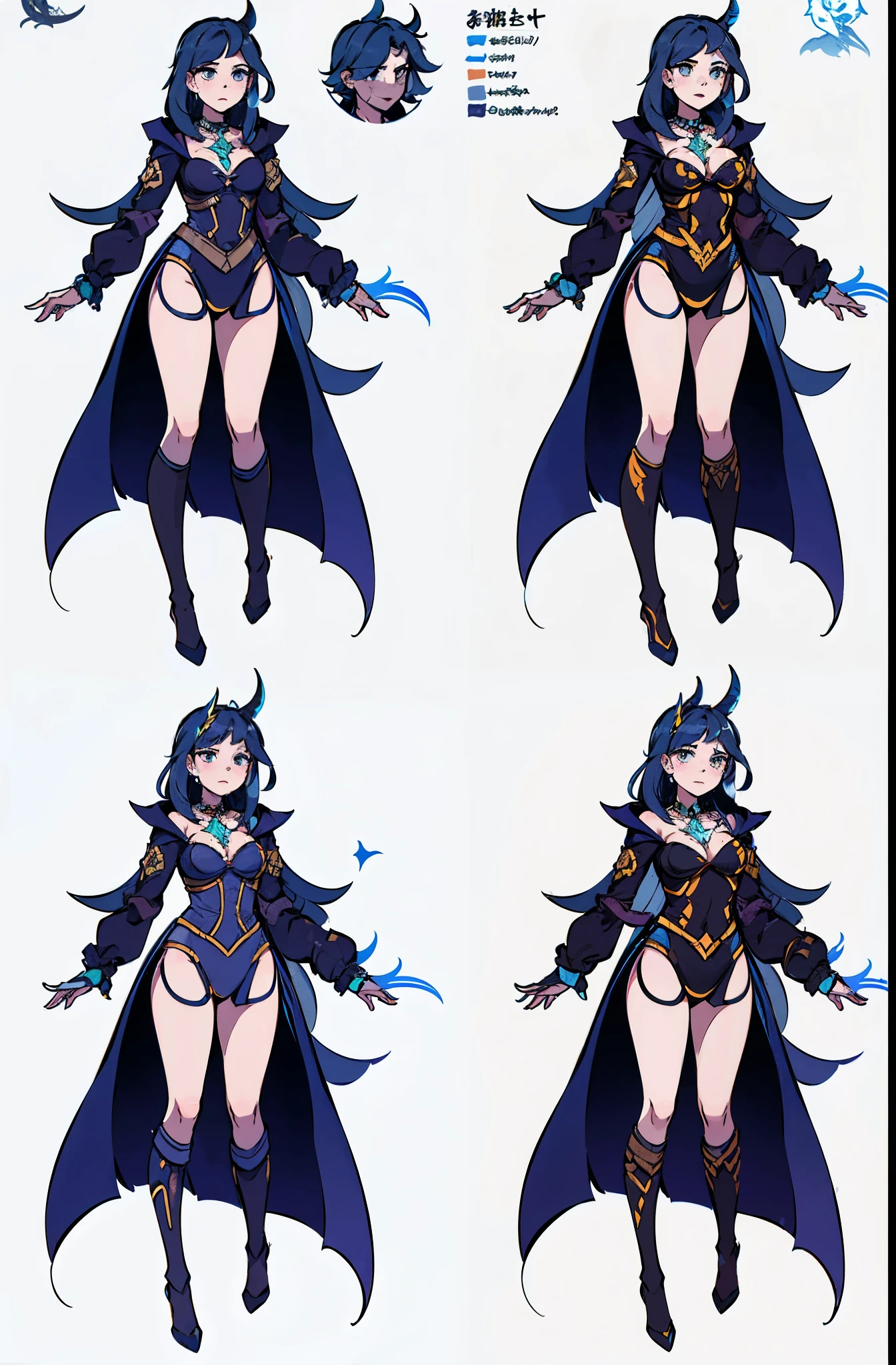 , chart, character poses, fantasy monster, by bestiary_style, masterpiece, best quality, minimalist, turnaround sheet, character chart, reference sheet, multiple poses, character turnaround sheet, witch, sorcerer, spellcaster