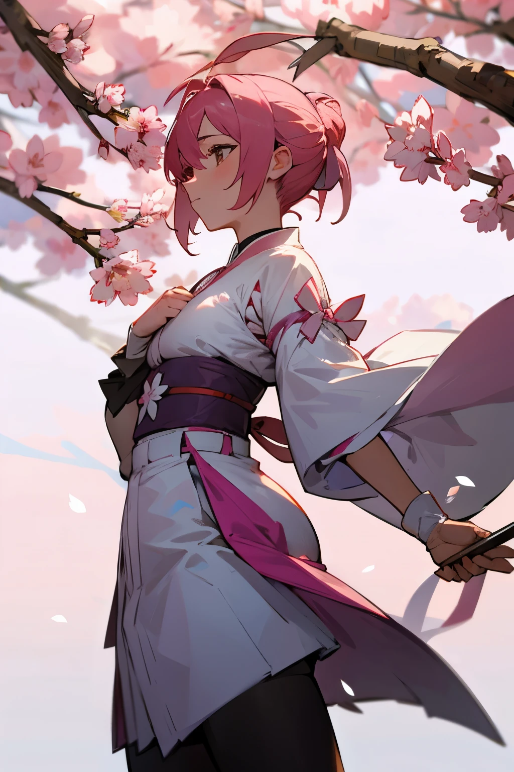 sakura con un fondo blanco