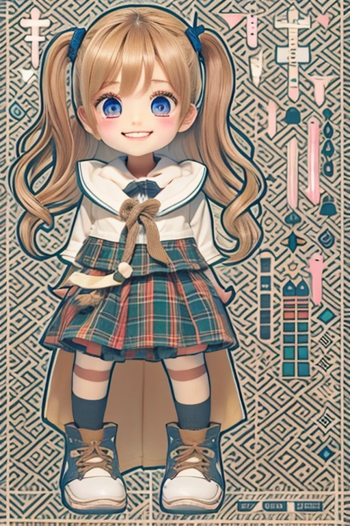 10 years old、girl、smile、one person