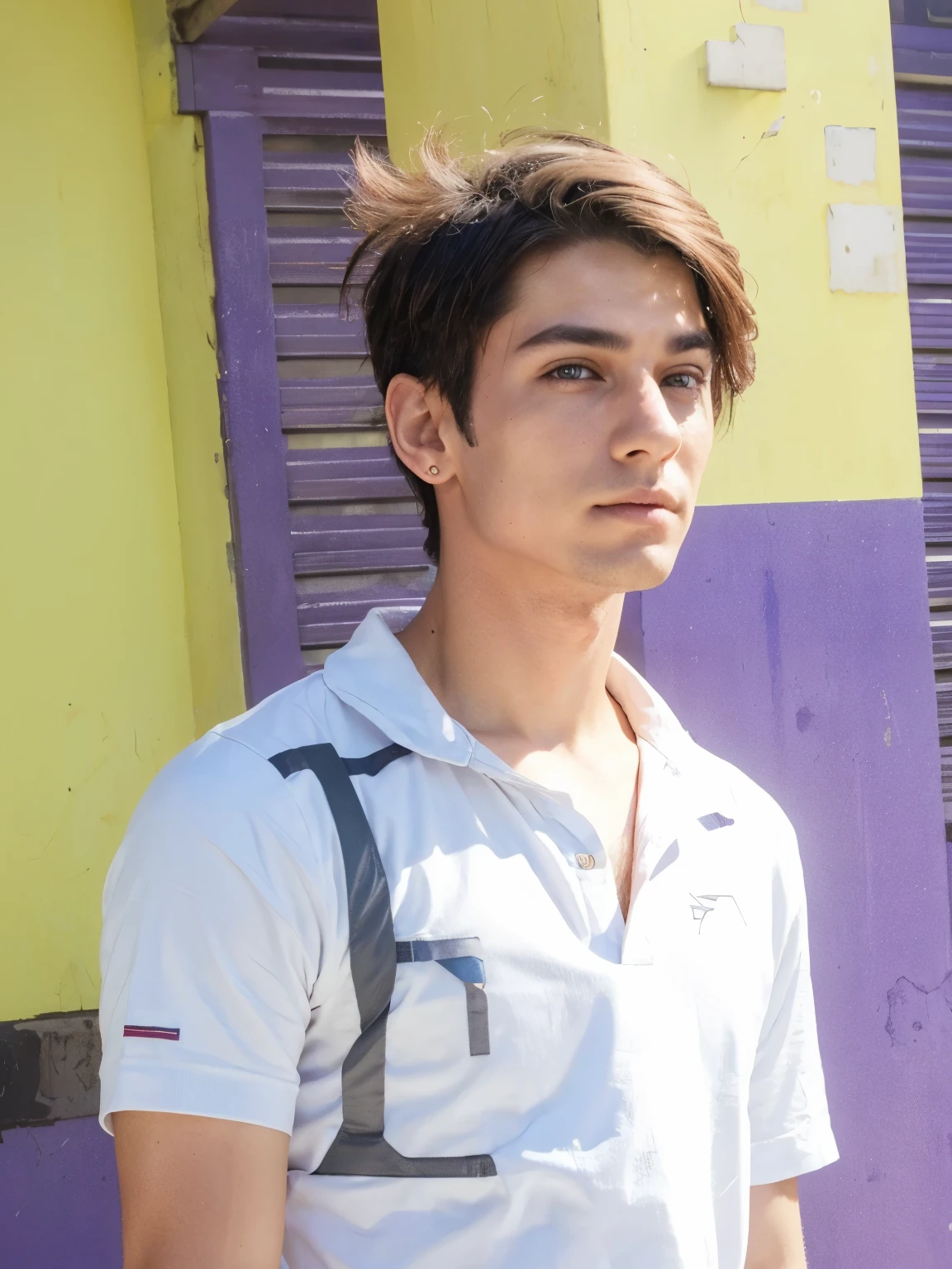 Changed background cyberpunk handsome boy realistic face 8k, ultra realistic