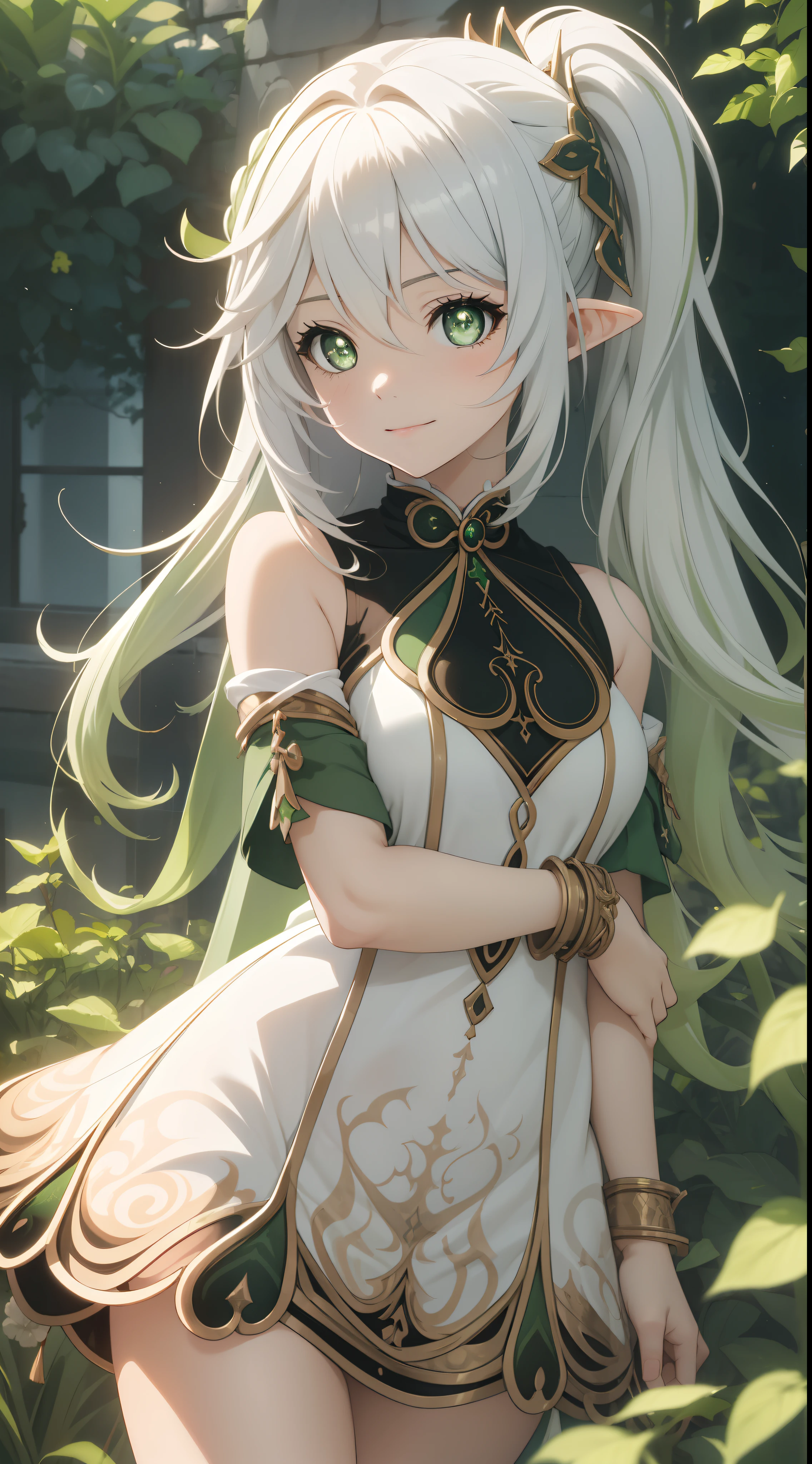 Nahida, Impacto Genshin, anime girl with green eyes looking at the camera with a Lindo and attractive smile, reflexos coloridos da lente, orelha de elfo, Estrelas em seus olhos fixos, Light through glass, breathtaking rendering, Close extremo, arte cg anime, linda garota, garota de anime atraente, Lindo anime girl, kantai collection style, cute cute Lindo anime woman, arte digital detalhada de anime, Lindo anime girl, Lindo anime girl, | anime de detalhes finos, ( anime), melhor qualidade, obra de arte, ultra-detalhado, Lindo, high resolution, Original, absurdos,CG 8K ultra realista, arte perfeita, (((perfect Female figure)), Female, Cintura estreita, limpar, Lindo face, Rosto puro, Pele, hyper realista, ultra detalhado, olhos detalhados, corpo exuberante, dramatic lighting, Dynamic Posture, (realista) realista, (obra de arte:1.3), (absurdos:1.3), (melhor qualidade:1.3), High definition, FULL High definition, luzes brilhantes, melhor qualidade, melhor qualidade, Lindo lighting, ar livre, (Papel de parede 8k de unidade CG extremamente detalhada), detalhes altos, sharp focus, dramatic and photorealista midjourney painting art, photorealista, Lindo smile, Rosto incrivelmente detalhado, rosto hiper detalhado, hyper realista face, Cara com muitos detalhes, nariz perfeito